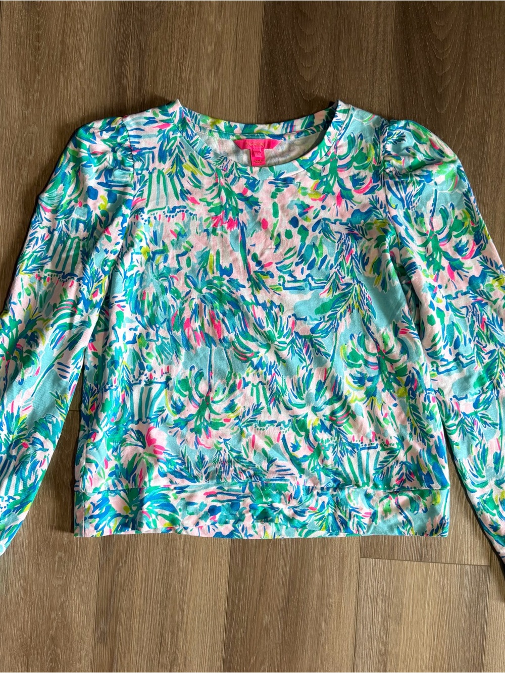Lilly Pulitzer Multicolor Tropical Print Top with Pink Tag